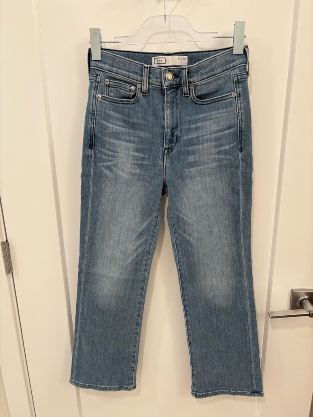 AYR The Pop High Rise Straight Leg Jeans Size 27S